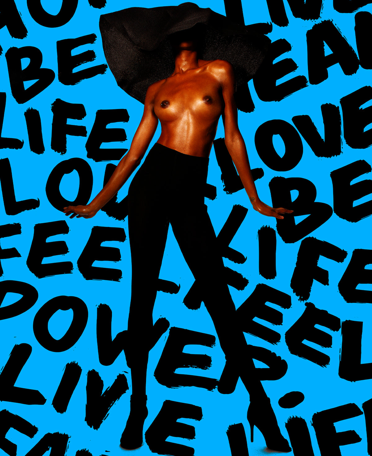 LIVE LIFE (BLUE) / POP ART / Limited Editions from €200,- Worldwide shipping 