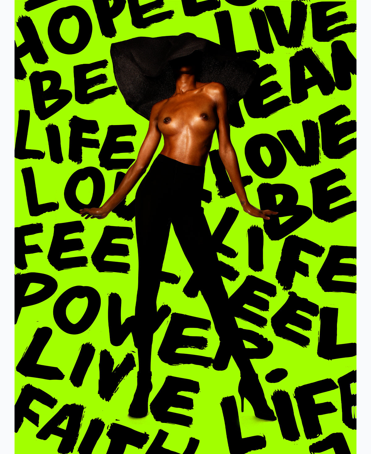 LIVE LIFE (GREEN) / POP ART /  Limited Editions from €200,- Worldwide shipping 