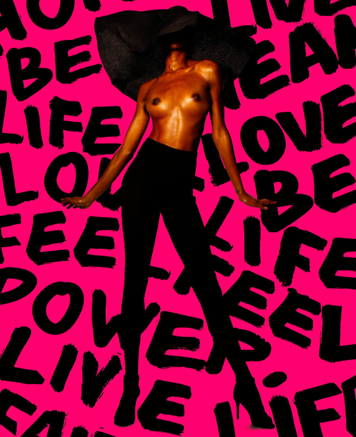 LIVE LIFE (PINK) / POP ART / Limited Editions from €200,- Worldwide shipping 