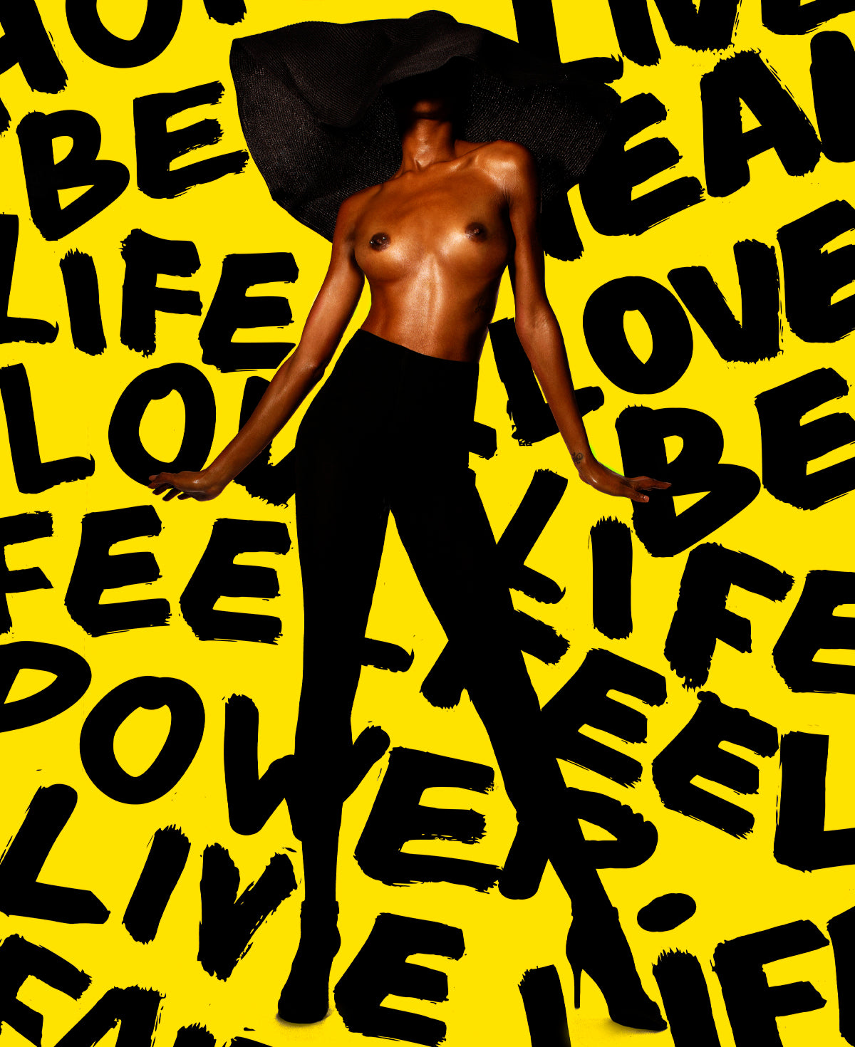 LIVE LIFE (YELLOW) / POP ART / Limited Editions from €200,- Worldwide shipping